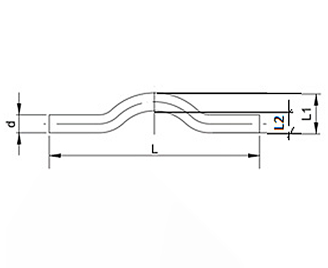 Чертёж Обводное колено полипропиленовое белое PP-R PN25 25 мм